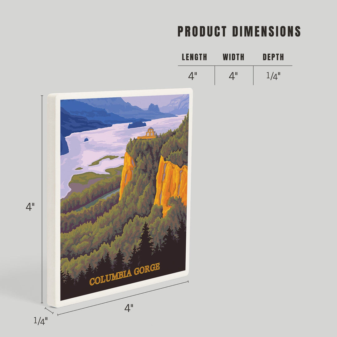 Columbia Gorge, Oregon and Washington, Coasters Coasters Lantern Press 