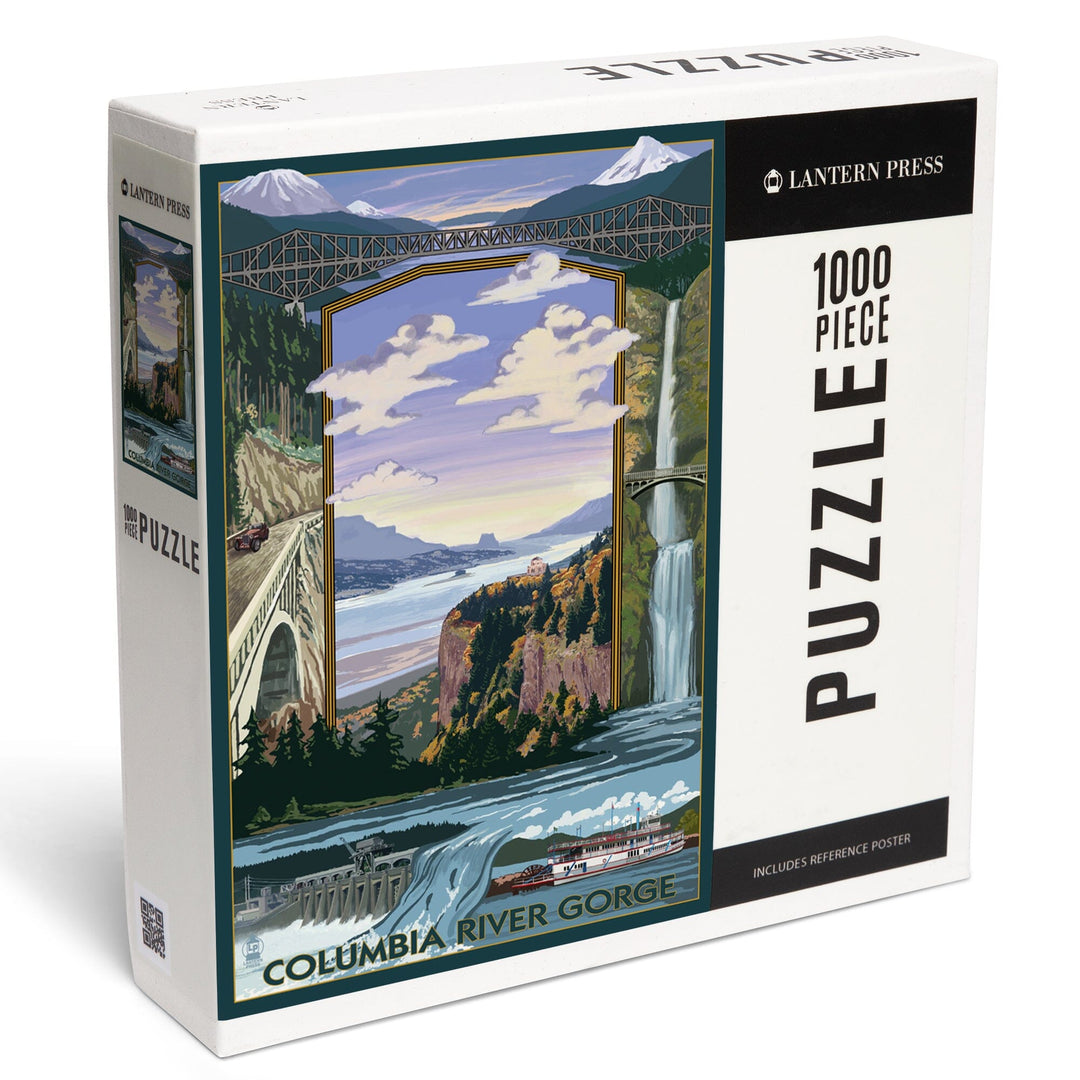 Columbia River Gorge Views, Jigsaw Puzzle Puzzle Lantern Press 