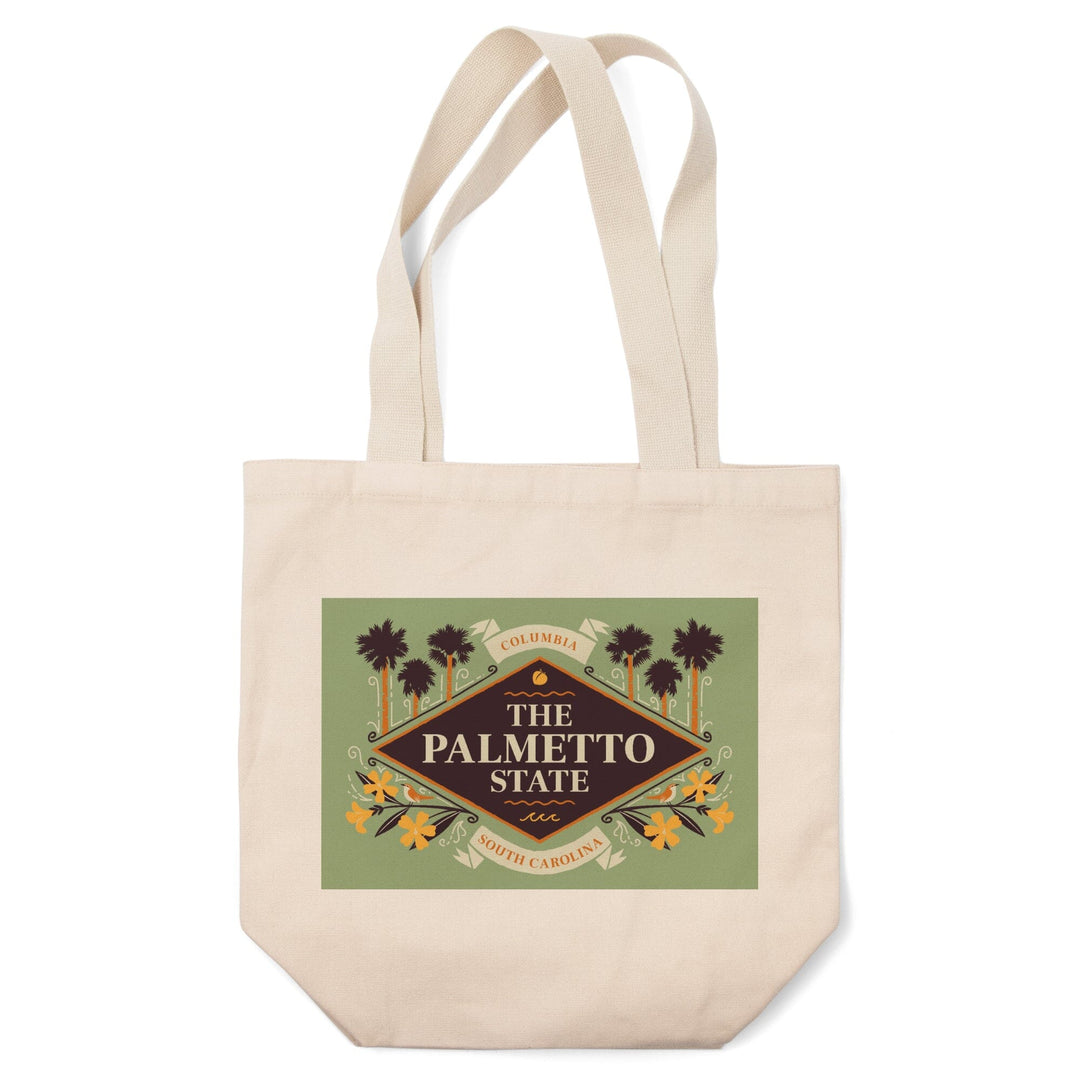 Columbia, South Carolina, State Motto Crest, State Series, Tote Bag Totes Lantern Press 