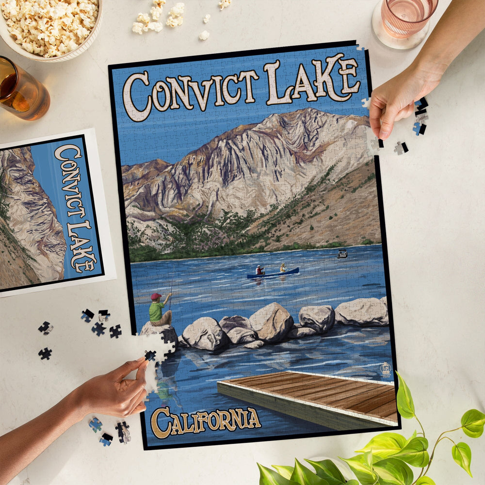 Convict Lake, California Scene, Jigsaw Puzzle Puzzle Lantern Press 