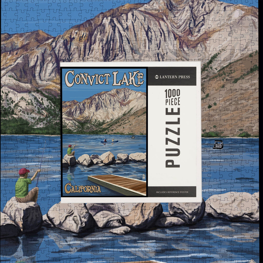 Convict Lake, California Scene, Jigsaw Puzzle Puzzle Lantern Press 