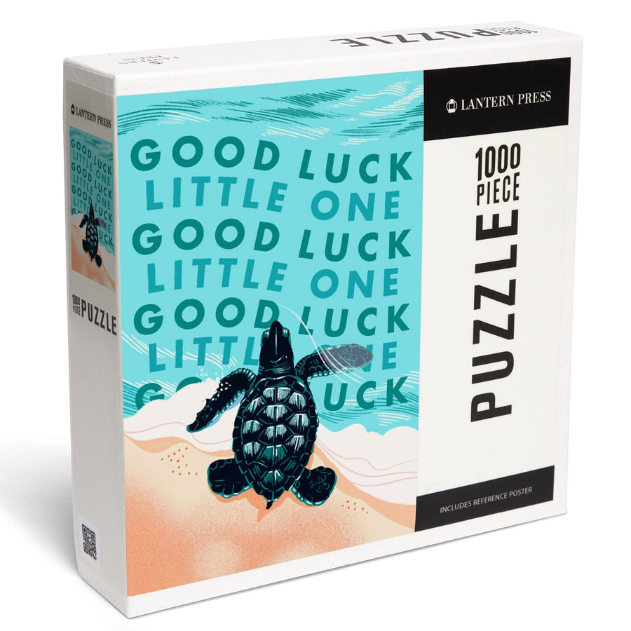 Courageous Explorer Collection, Turtle, Good Luck Little One, Jigsaw Puzzle Puzzle Lantern Press 