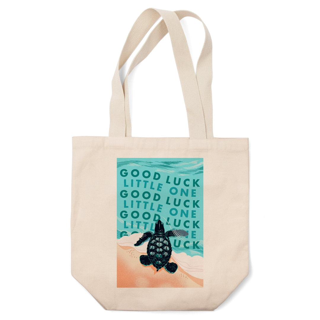 Courageous Explorer Collection, Turtle, Good Luck Little One, Tote Bag - Lantern Press