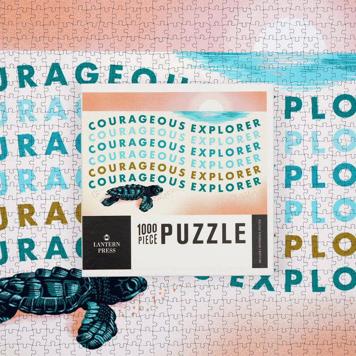 Courageous Explorer Collection, Turtle, Jigsaw Puzzle Puzzle Lantern Press 