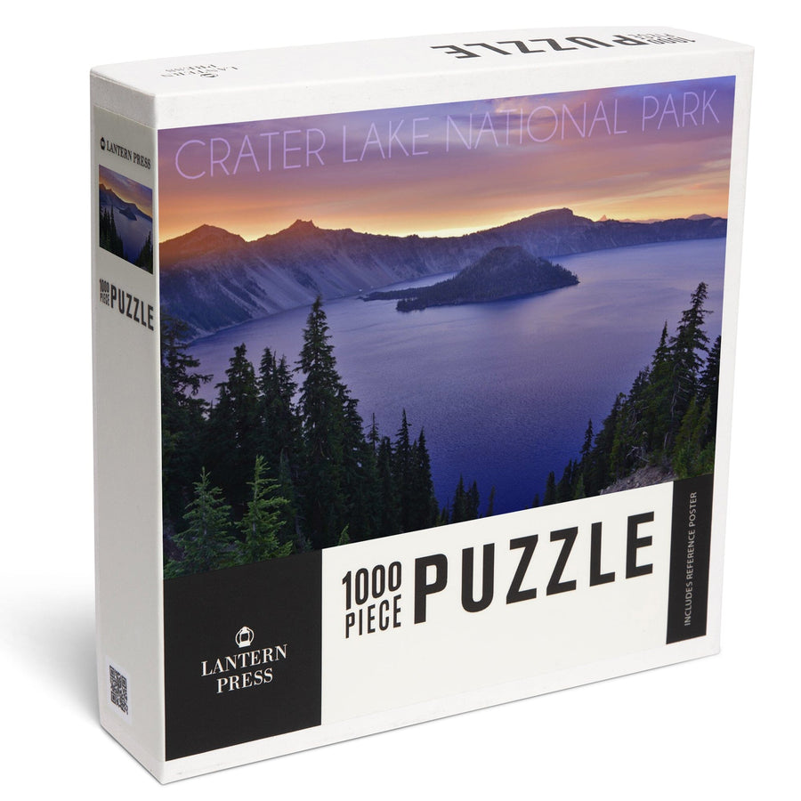 Crater Lake National Park, Oregon, Aerial View, Jigsaw Puzzle Puzzle Lantern Press 