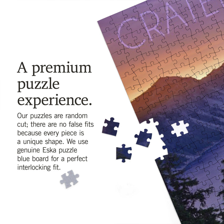 Crater Lake National Park, Oregon, Aerial View, Jigsaw Puzzle Puzzle Lantern Press 