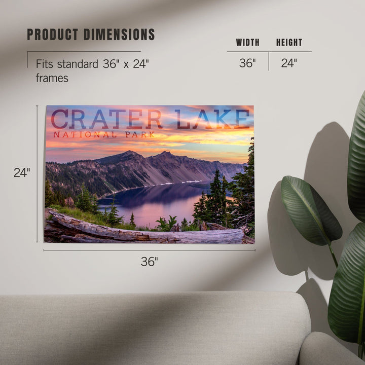 Crater Lake National Park, Oregon, Early Morning, Art & Giclee Prints Art Lantern Press 