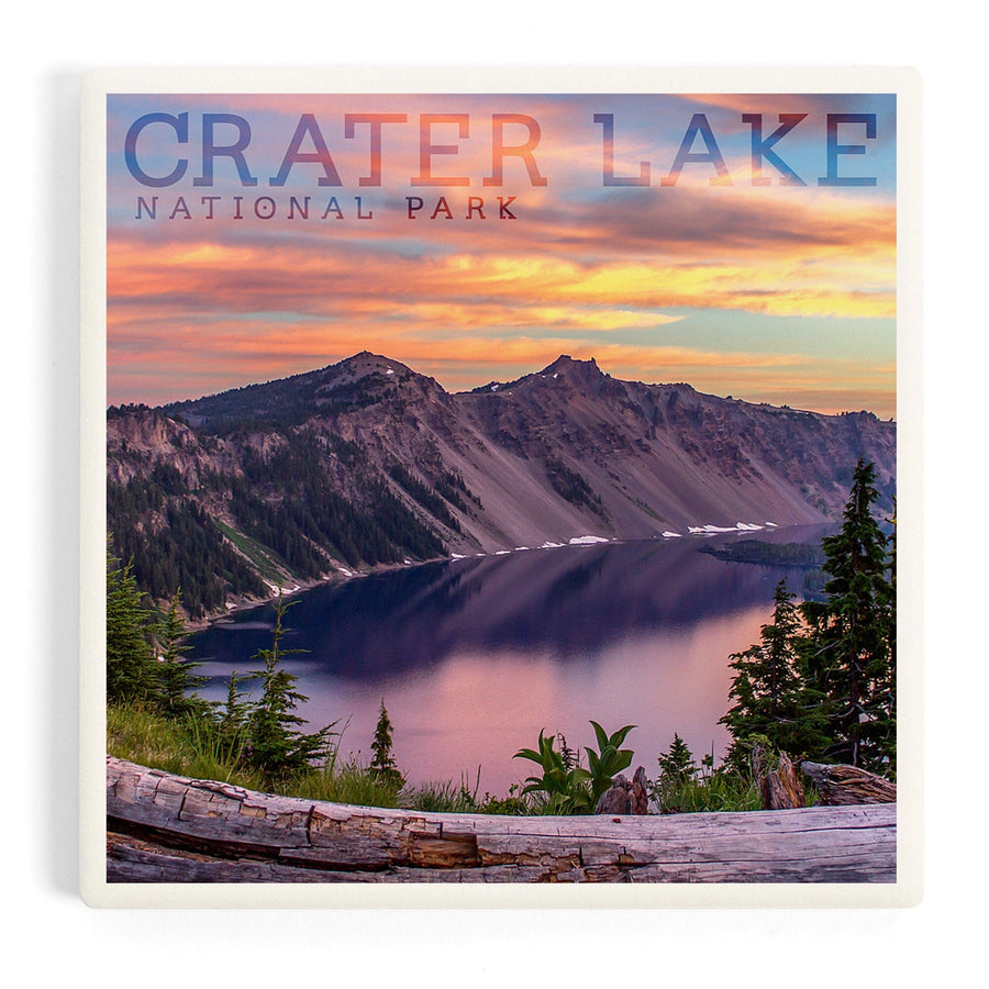 Crater Lake National Park, Oregon, Early Morning At Crater Lake, Coasters Coasters Lantern Press 