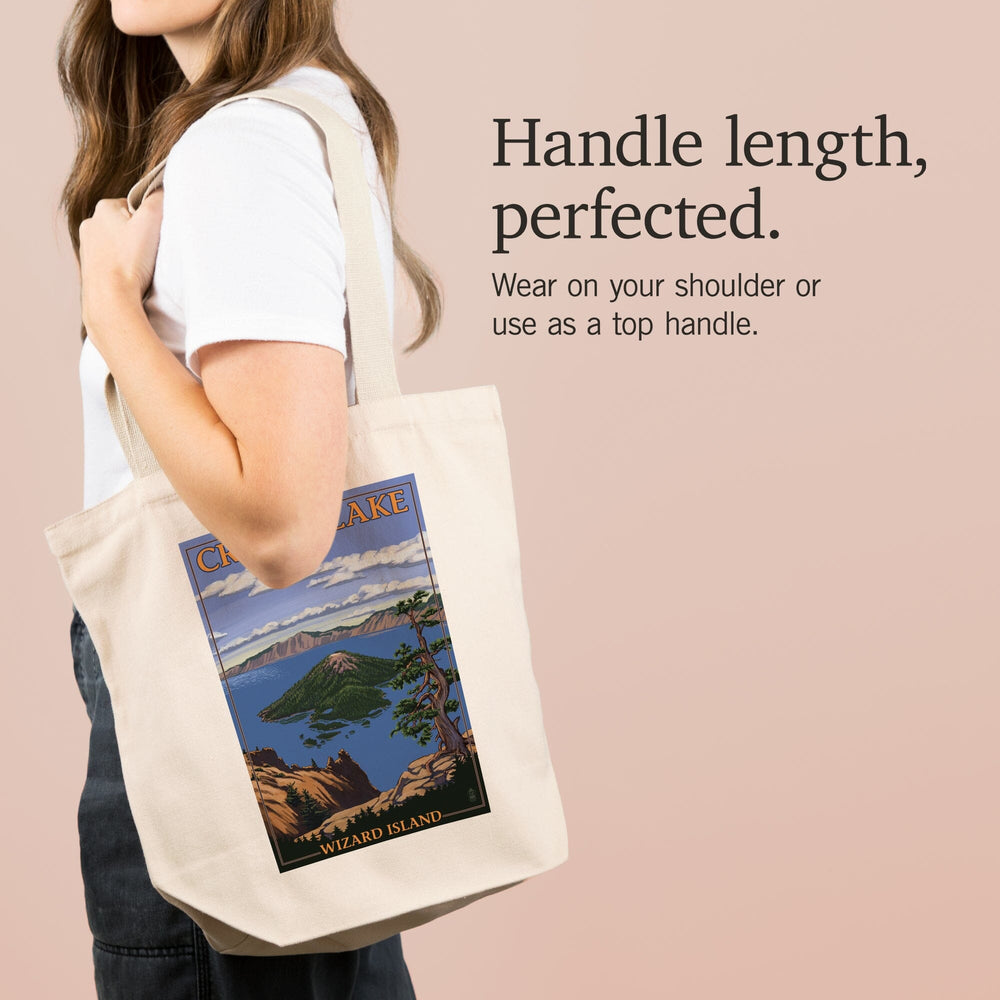 Crater Lake, Oregon, Wizard Island View, Tote Bag Totes Lantern Press 