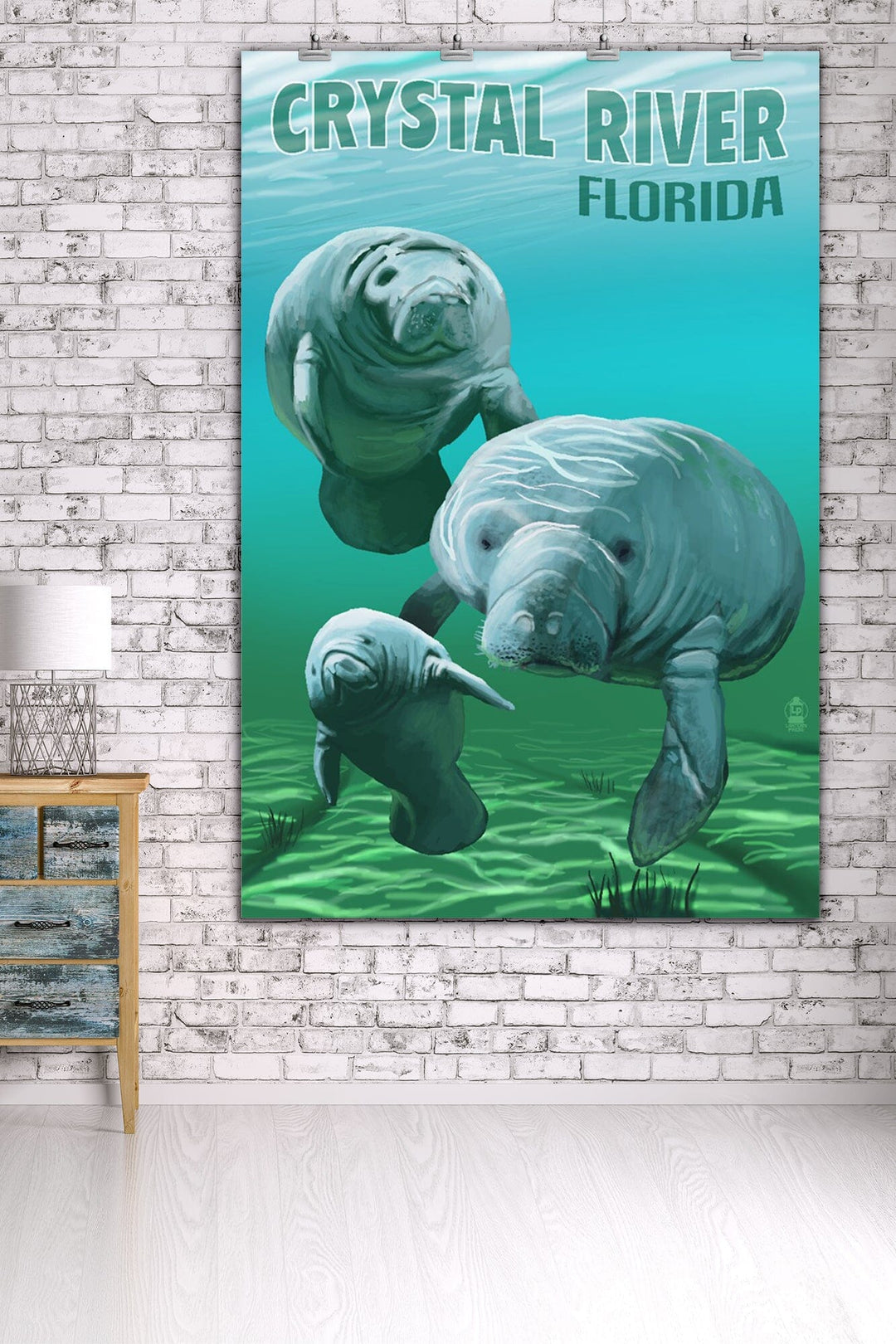 Crystal River, Florida, Manatees, Art & Giclee Prints - Lantern Press