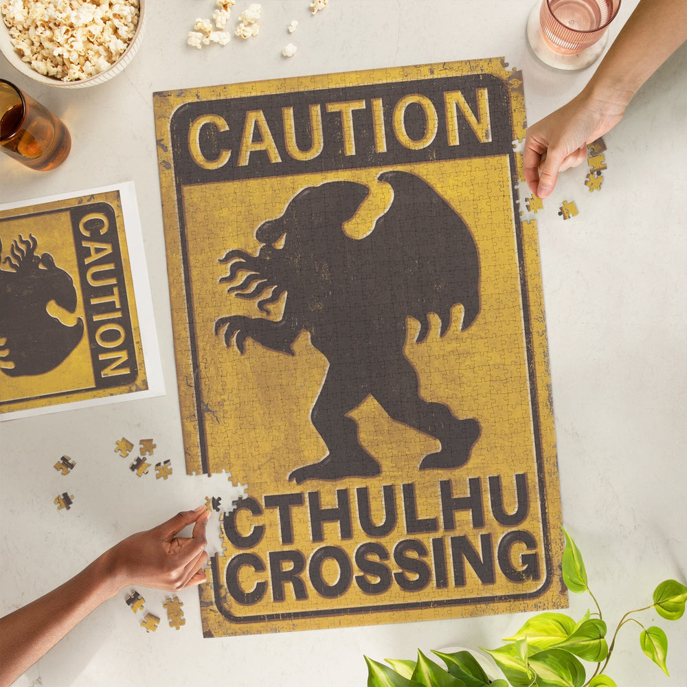 Cthulhu Crossing, Jigsaw Puzzle Puzzle Lantern Press 