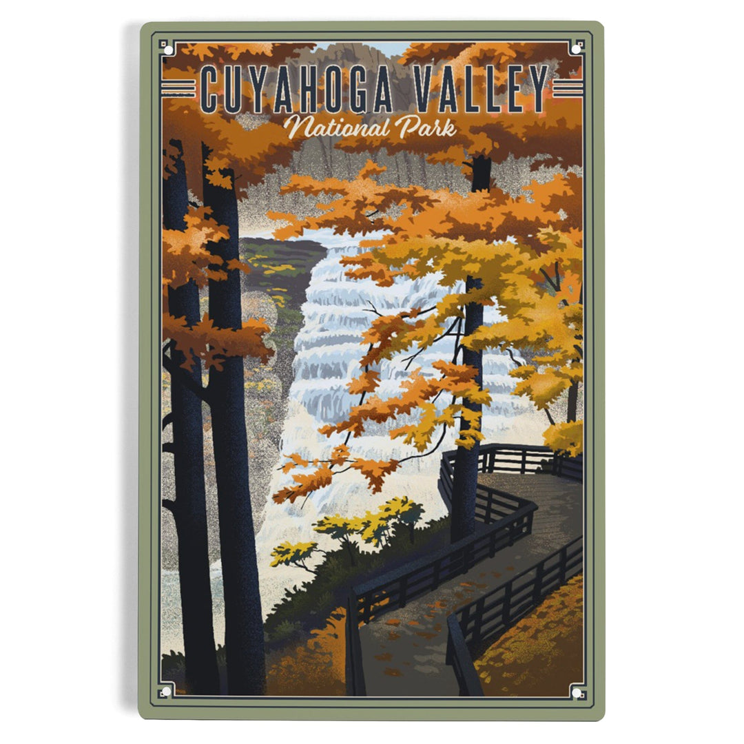 Cuyahoga Valley National Park, Ohio, Lithograph National Park Series, Metal Signs Metal Lantern Press 