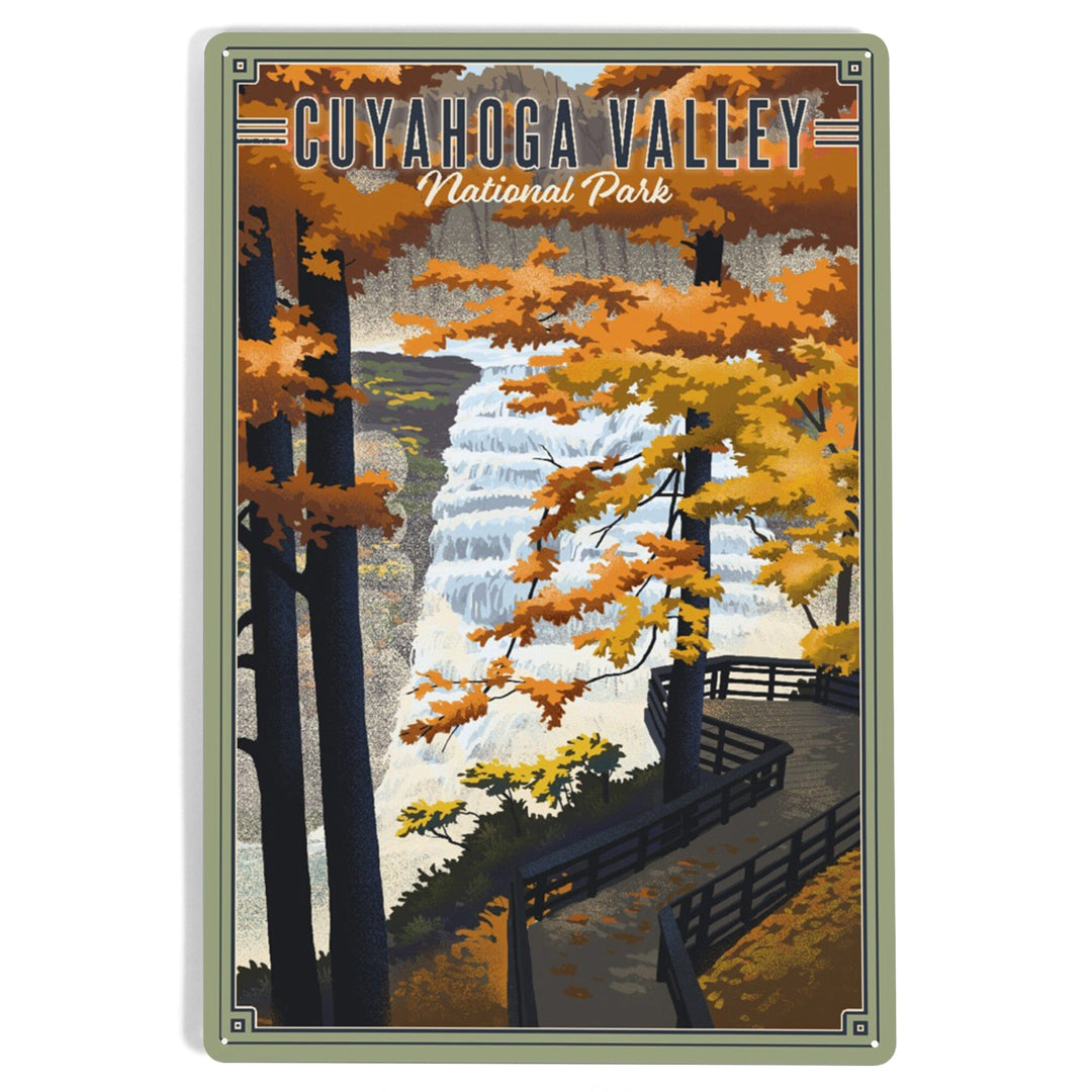 Cuyahoga Valley National Park, Ohio, Lithograph National Park Series, Metal Signs Metal Lantern Press 