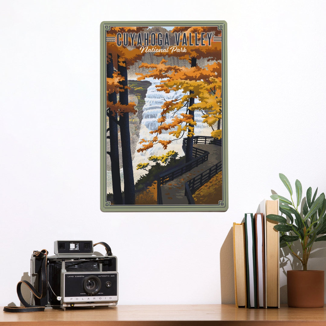 Cuyahoga Valley National Park, Ohio, Lithograph National Park Series, Metal Signs Metal Lantern Press 