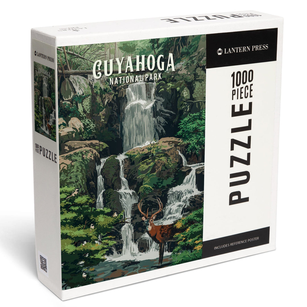 Cuyahoga Valley National Park, Ohio, Painterly National Park Series, Jigsaw Puzzle - Lantern Press