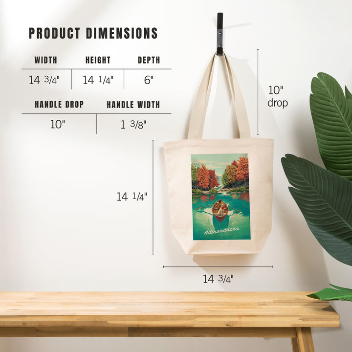 Adirondacks, Quiet Explorer, Boating, Mountain, Tote Bag