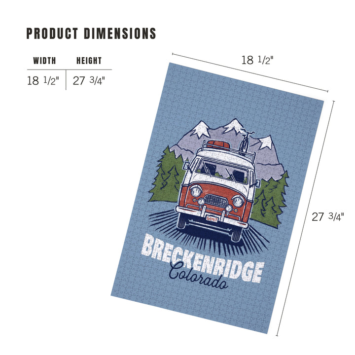 Breckenridge, Colorado, LP Camper and Mountains, Jigsaw Puzzle