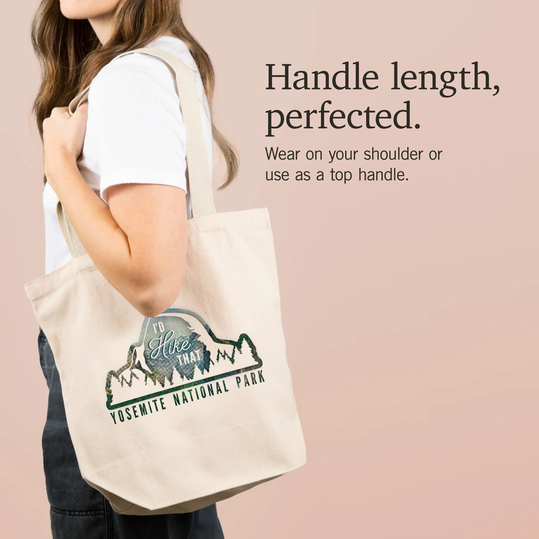 Yosemite National Park, California, I'd Hike That,, Tote Bag
