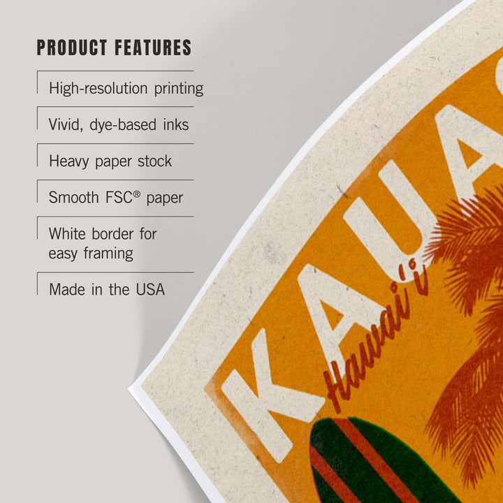 Kauai, Hawaii, Woodblock, Art & Giclee Prints