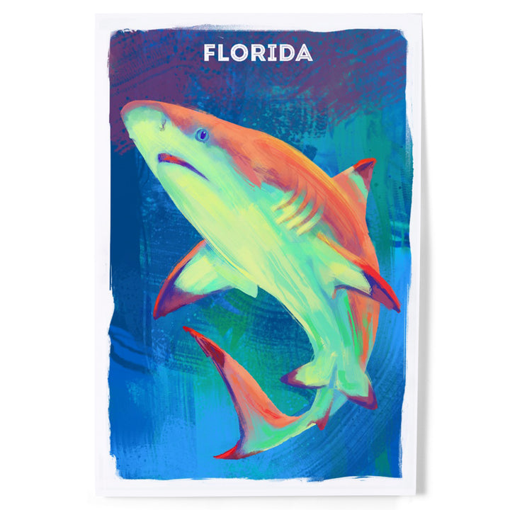 Florida, Vivid, Blacktip Shark, Art & Giclee Prints