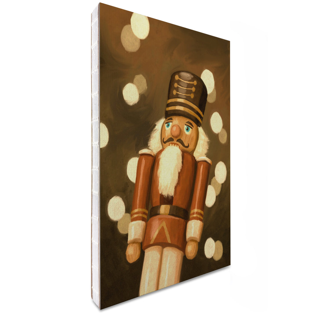 Lined 6x9 Journal, Nutcracker, Christmas Oil Painting, Lay Flat, 193 Pages, FSC paper