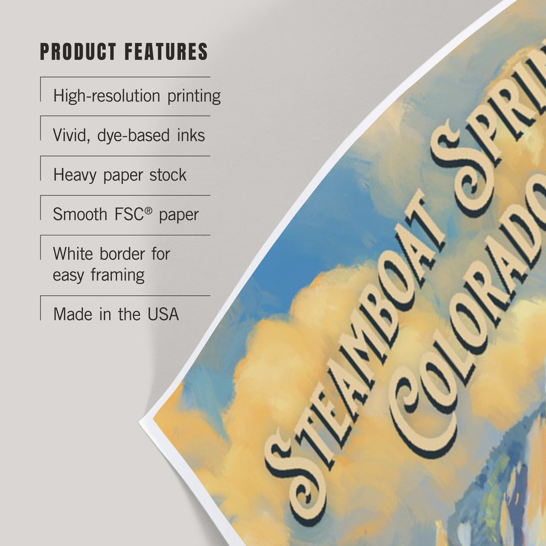 Steamboat Springs, Colorado, Flatirons, Oil Painting, Art & Giclee Prints