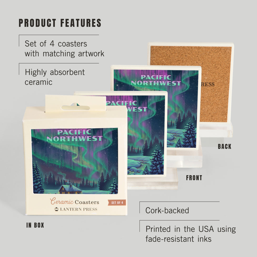 Pacific Northwest, Northern Lights and Cabin, Coasters