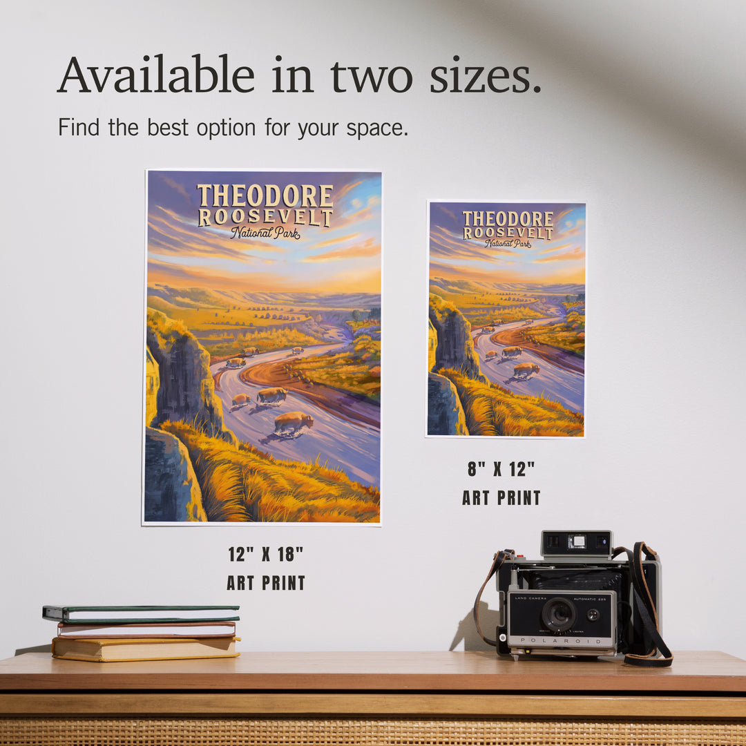 Theodore Roosevelt National Park, North Dakota, Oil Painting, Art & Giclee Prints