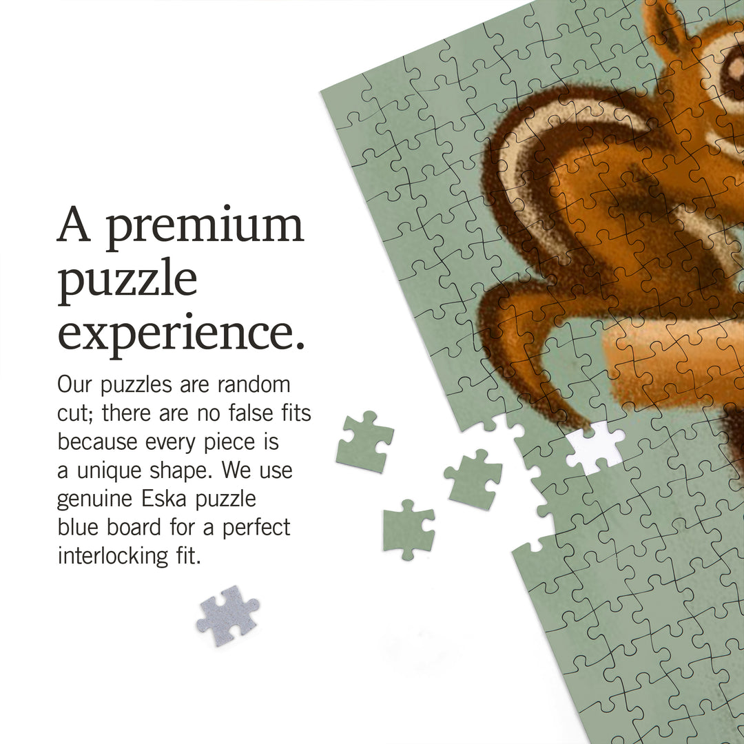 Utah, Smokey Bear and Squirrel, Jigsaw Puzzle