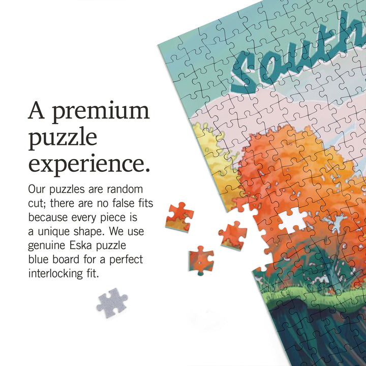 South Carolina, Seek Adventure, River Rafting, Fall Colors, Jigsaw Puzzle