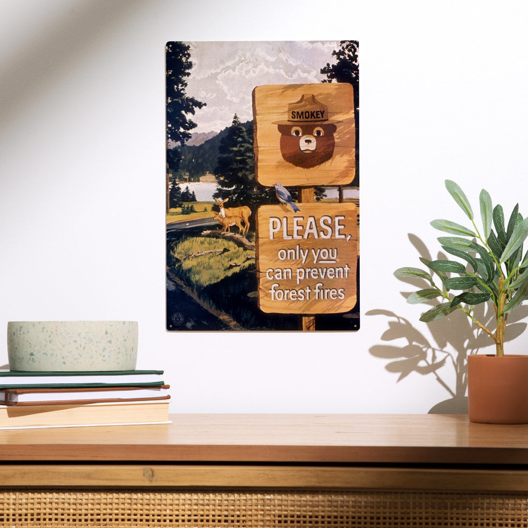 Smokey Bear, Smokey Signs, Officially Licensed, Wood Sign and Postcards