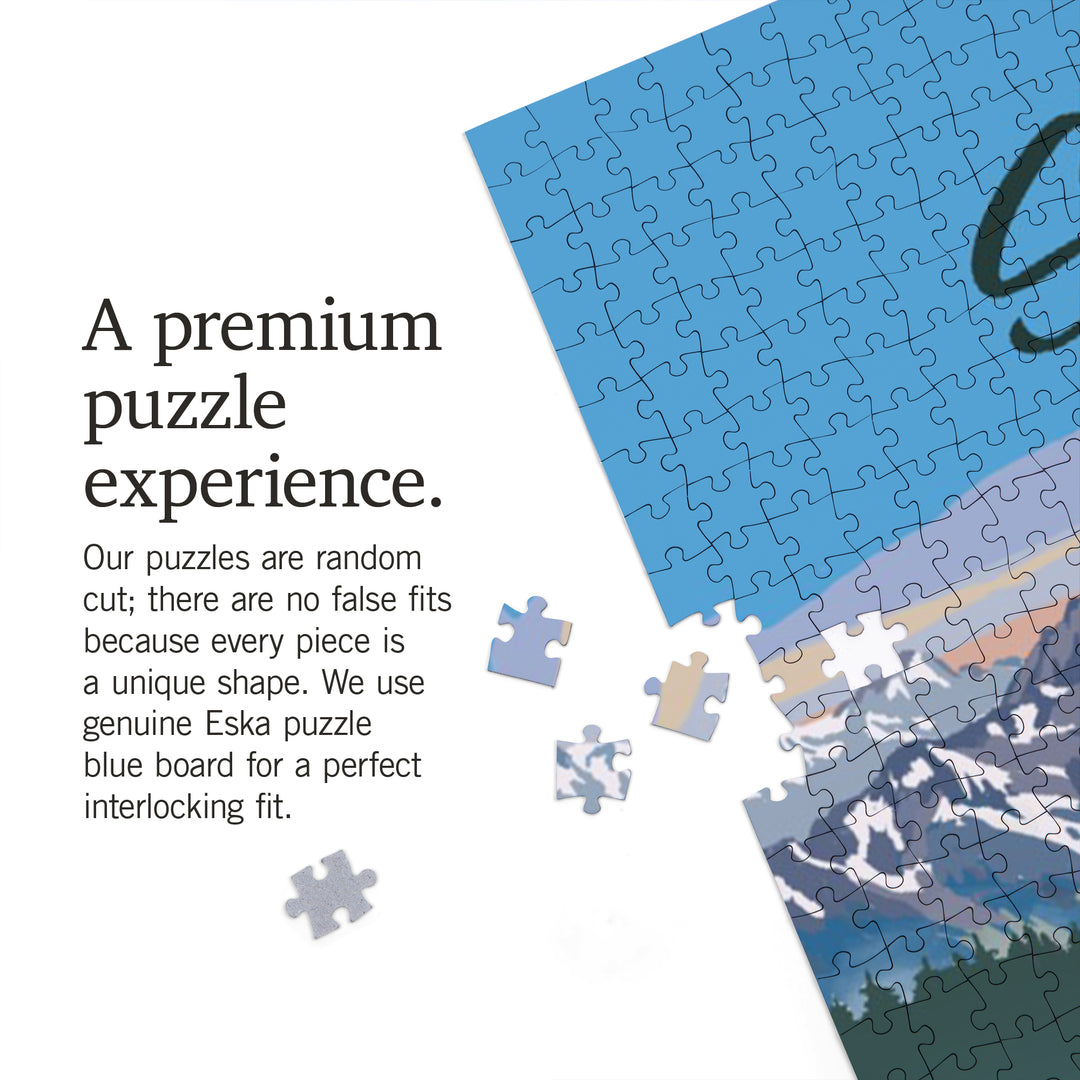 Stanley, Idaho, Painterly Series, Moose, Summer Scene, 1000 Piece Jigsaw Puzzle