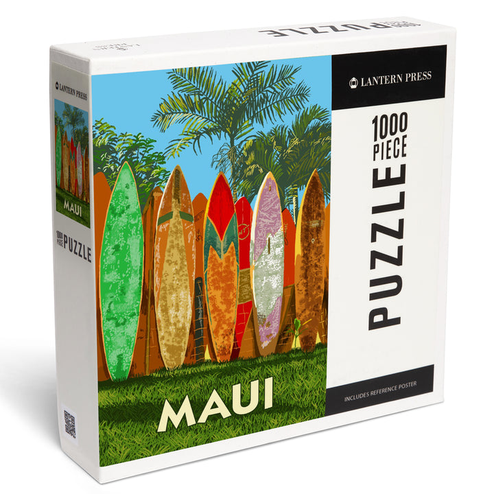 Maui, Surfboard Fence, Jigsaw Puzzle