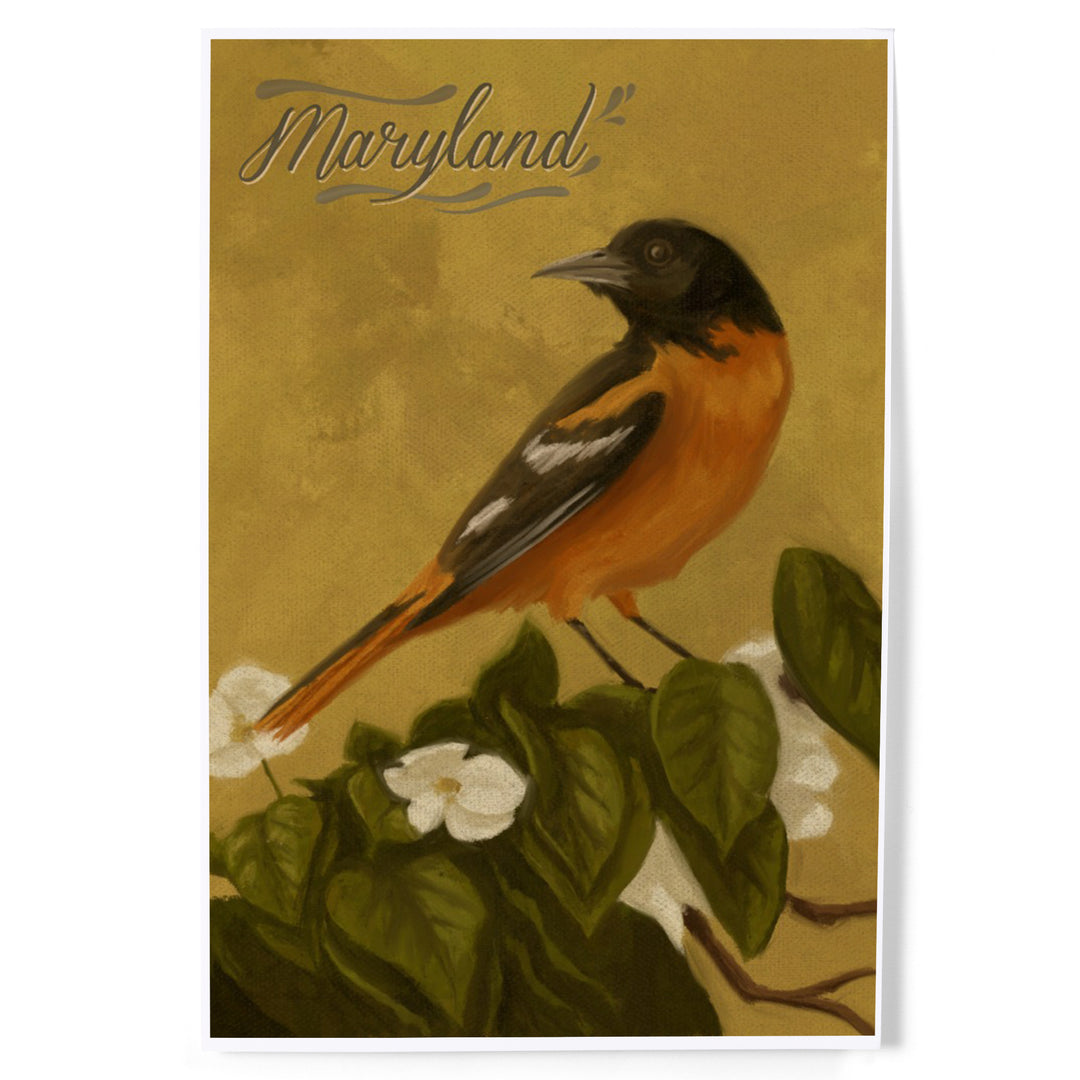 Maryland, Oriole, Oil Painting, Art & Giclee Prints