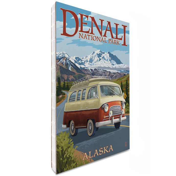 Lined 6x9 Journal, Denali National Park, Alaska, Camper Van, Lay Flat, 193 Pages, FSC paper
