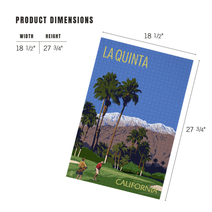 La Quinta, California, Golfing Scene, 1000 Piece Jigsaw Puzzle