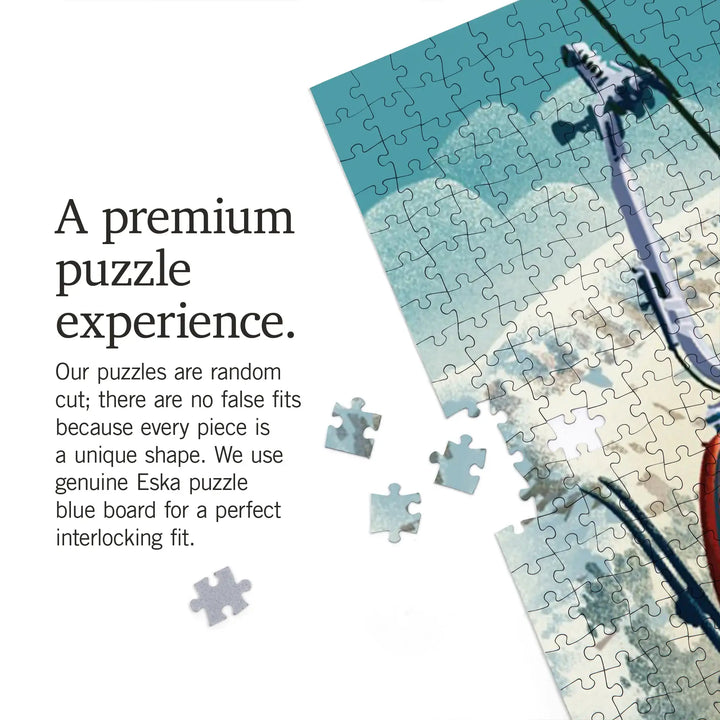 Keystone, Colorado, Lithograph, Gondola, Jigsaw Puzzle