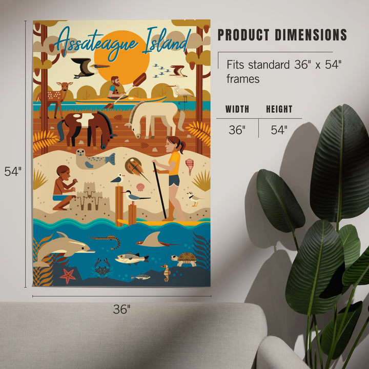 Assateague Island, Geometric, Art & Giclee Prints