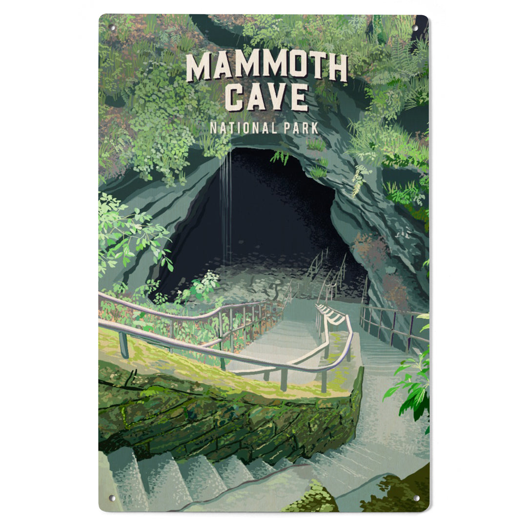 Mammoth Cave National Park, Kentucky, Painterly National Park Series, Wood Signs and Postcards - Lantern Press