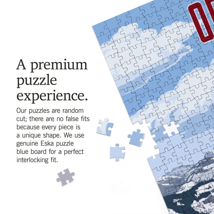 Oregon, Painterly, Enjoy The View, 1000 Piece Jigsaw Puzzle