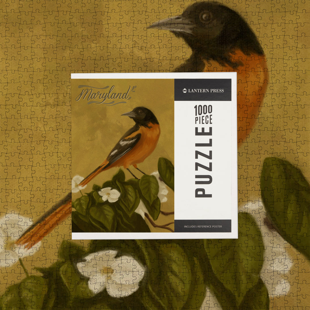 Maryland, Oriole, Oil Painting, Jigsaw Puzzle