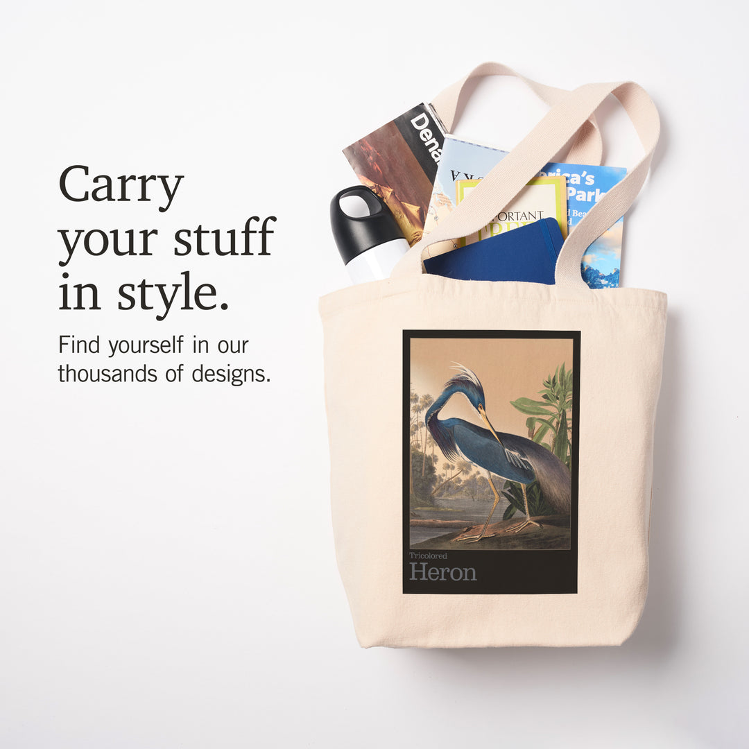 Audubon Birds of North America, Heron, Tote Bag
