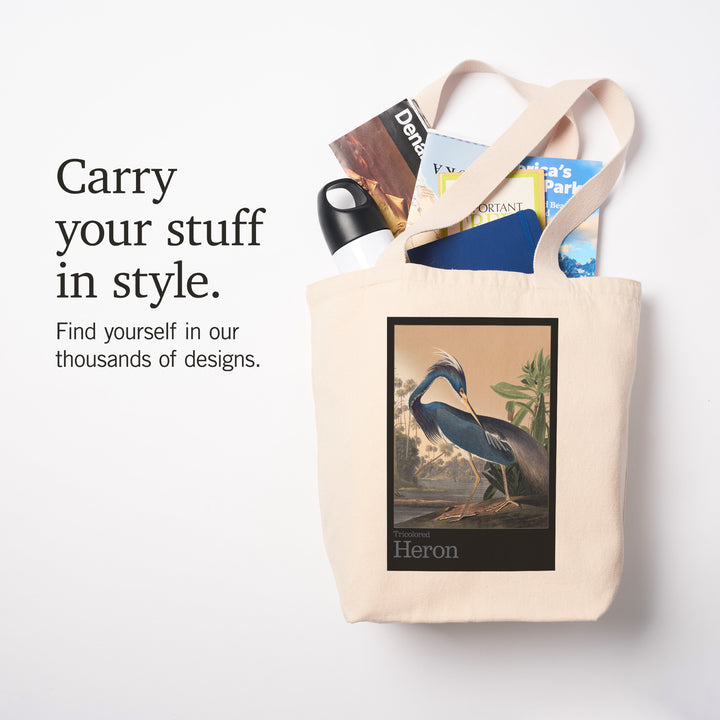 Audubon Birds of North America, Heron, Tote Bag