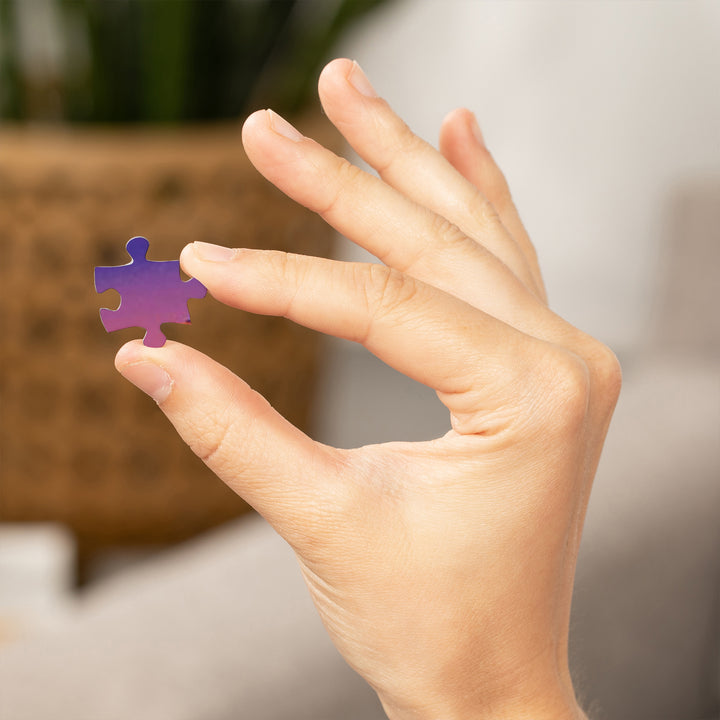 Anchorage, Alaska, Cityscape and Mountains at Night, 1000 Piece Jigsaw Puzzle