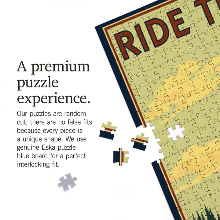 Lake Michigan, Mountain Bike Scene, Ride the Trails, Jigsaw Puzzle