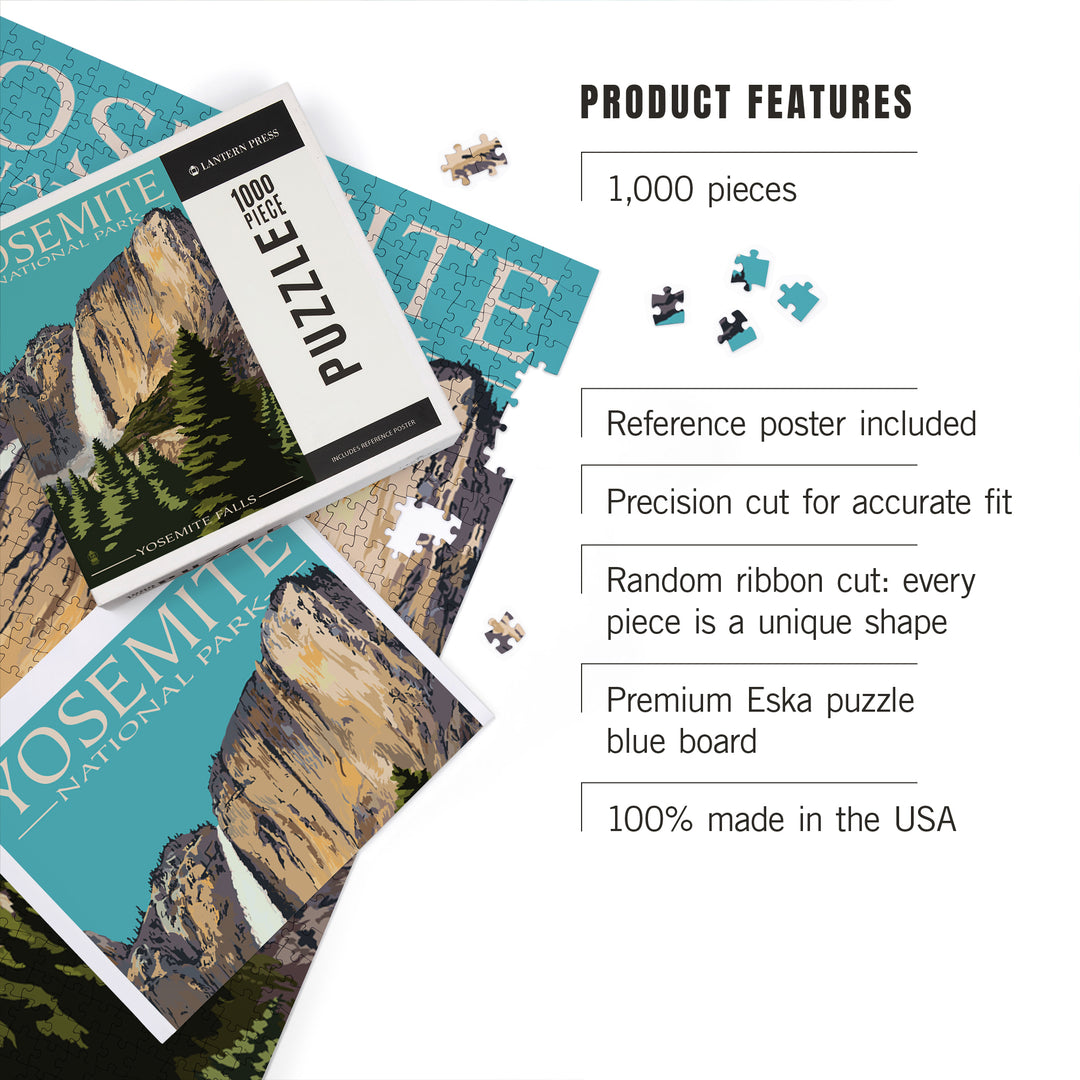 Yosemite National Park, California, Yosemite Falls, Jigsaw Puzzle