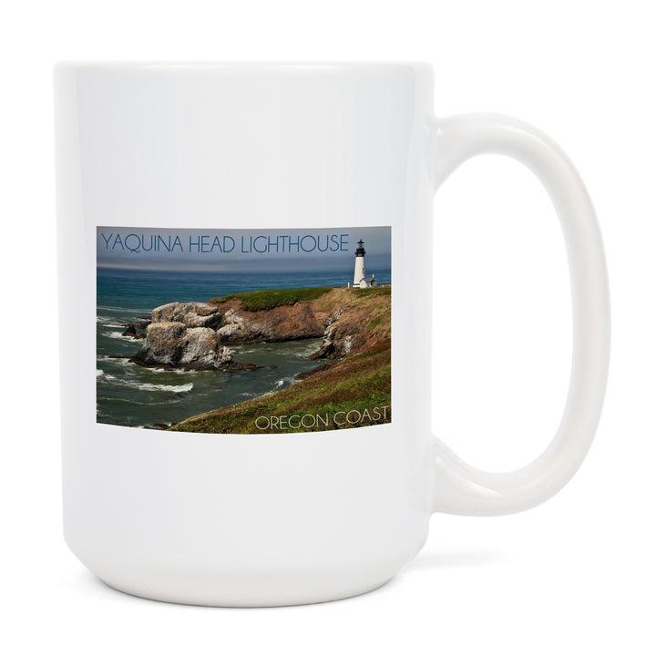 Yaquina Head Lighthouse, Oregon Coast, Ceramic Mug