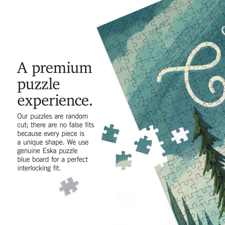 Groveland, California, At Home Anywhere, Camper in Evergreens, 1000 Piece Jigsaw Puzzle