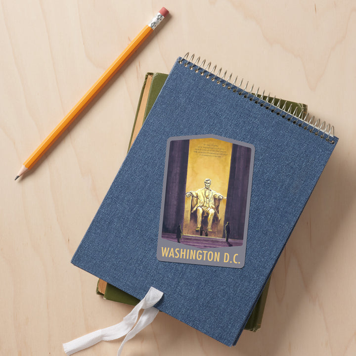 Washington DC, Lincoln Memorial, Vinyl Sticker