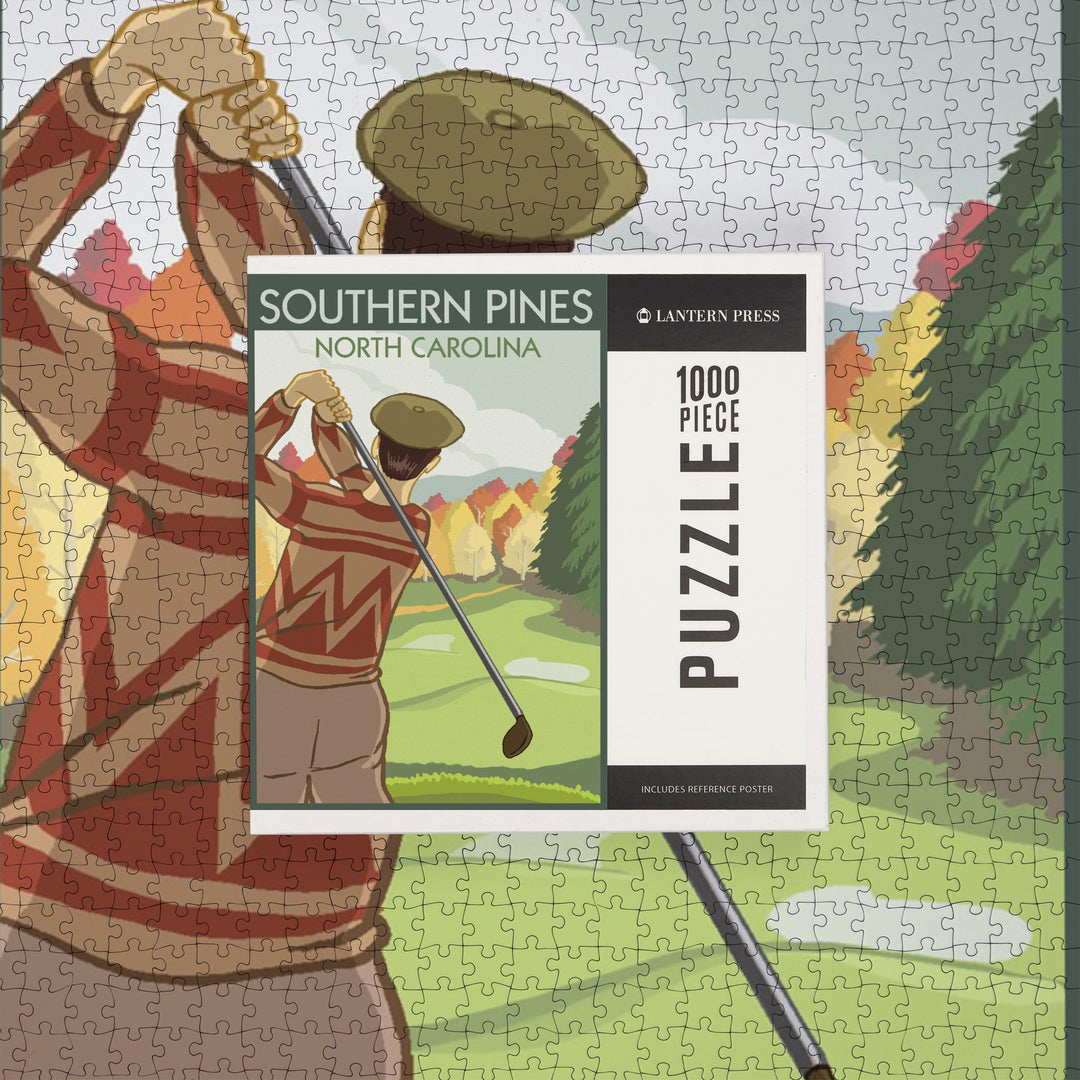 Southern Pines, North Carolina, Golfer, Jigsaw Puzzle